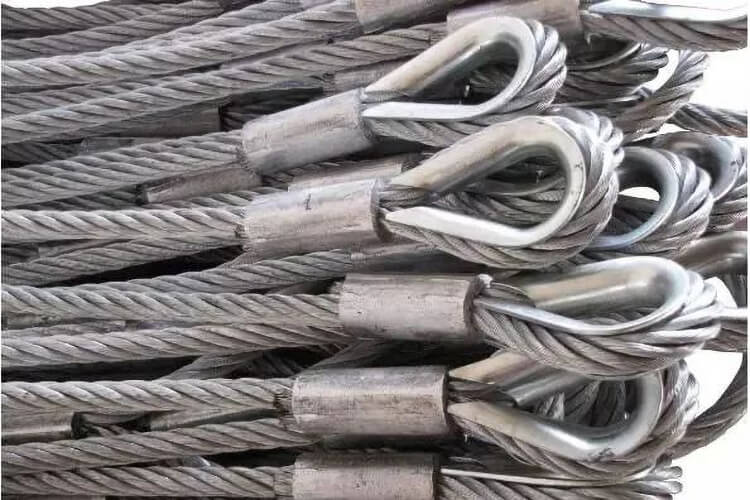 wire rope of hoist
