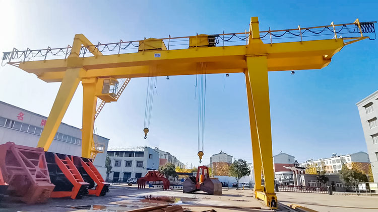 double beam gantry crane with hook